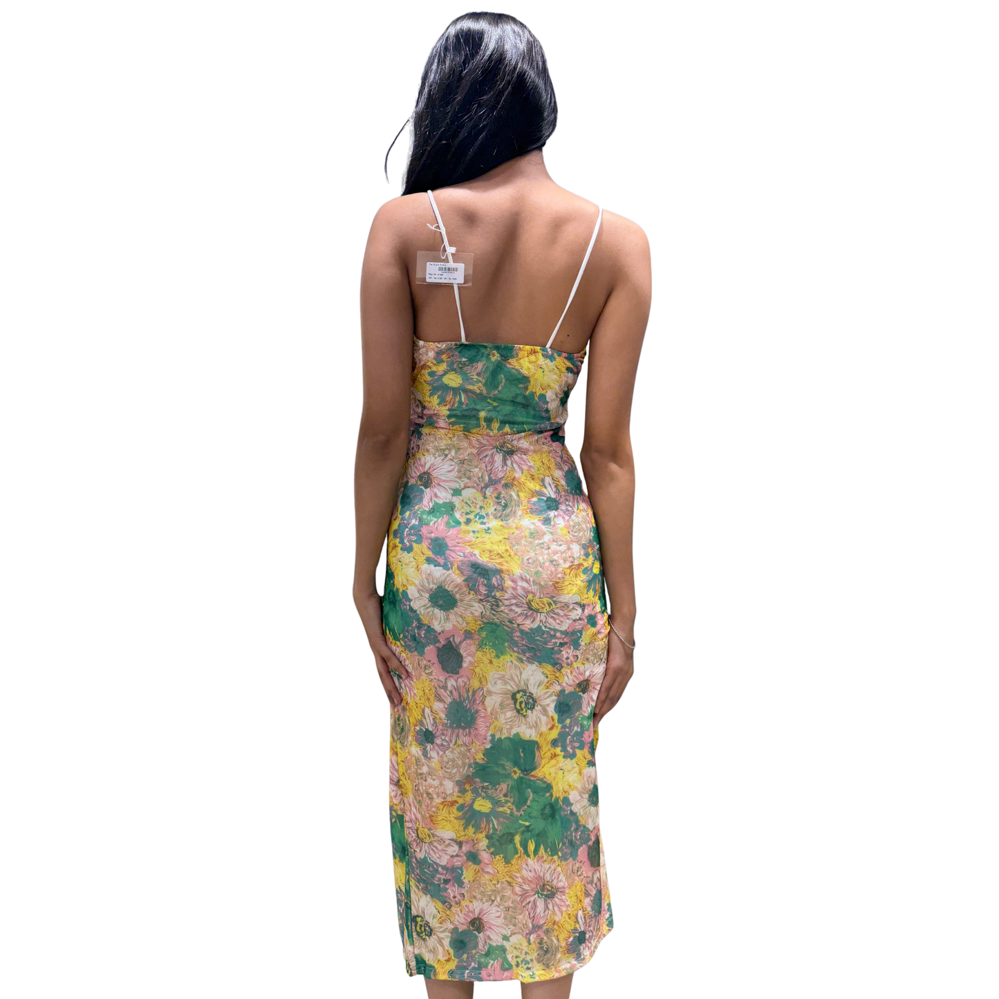 Aurora Bloom Floral Slit Maxi Dress