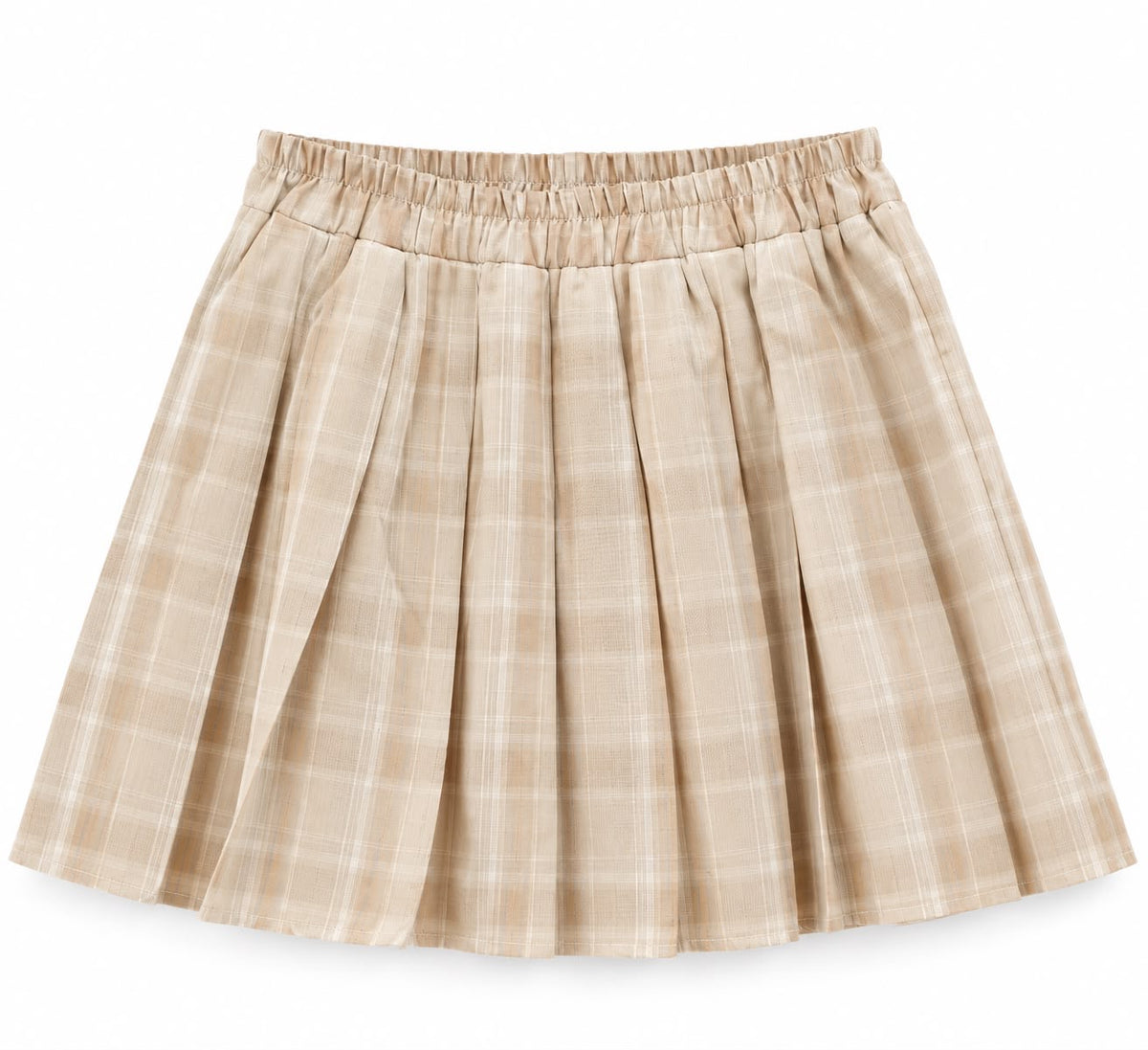 Plaid Pleated Skirt