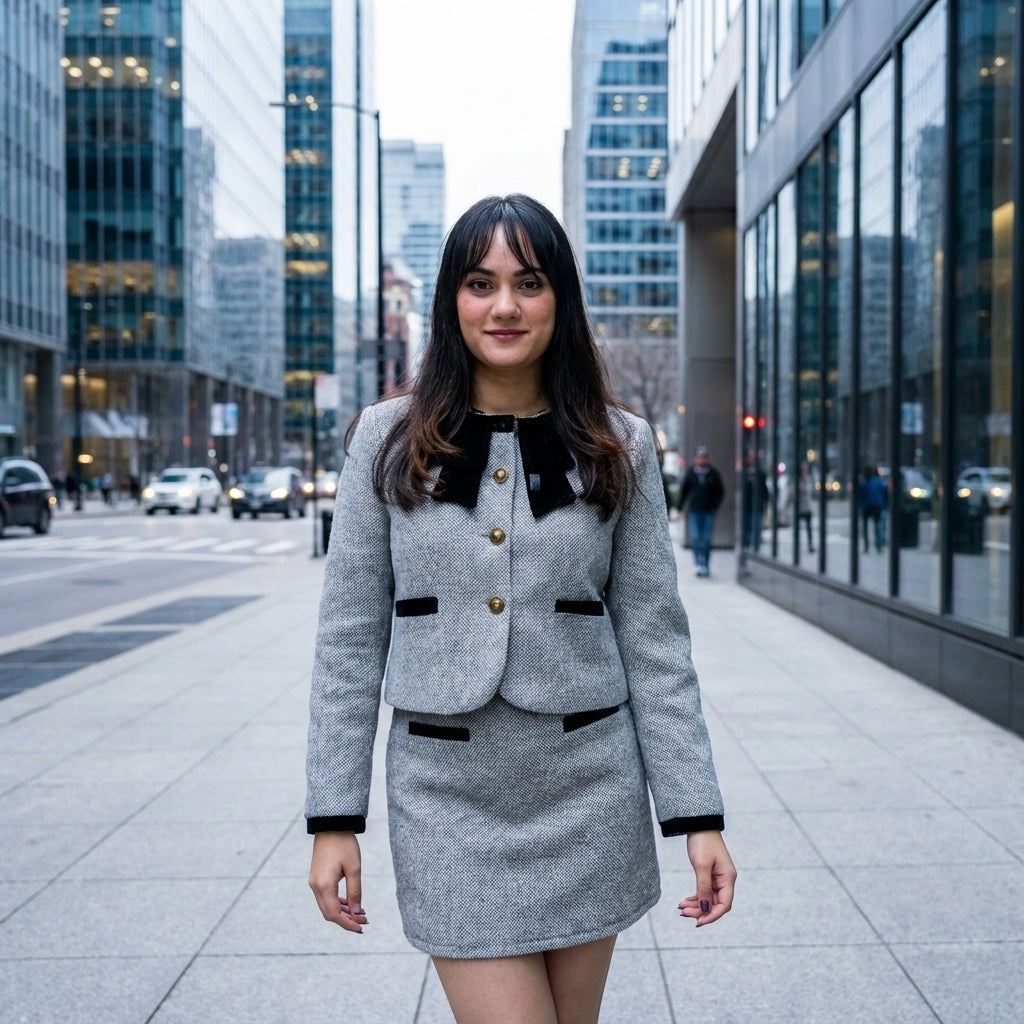 Woolen skirt co-ord set