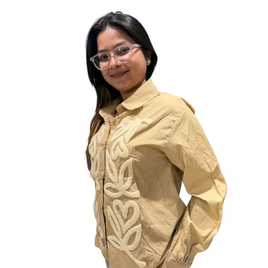 Embroidered Cotton Shirt for Women