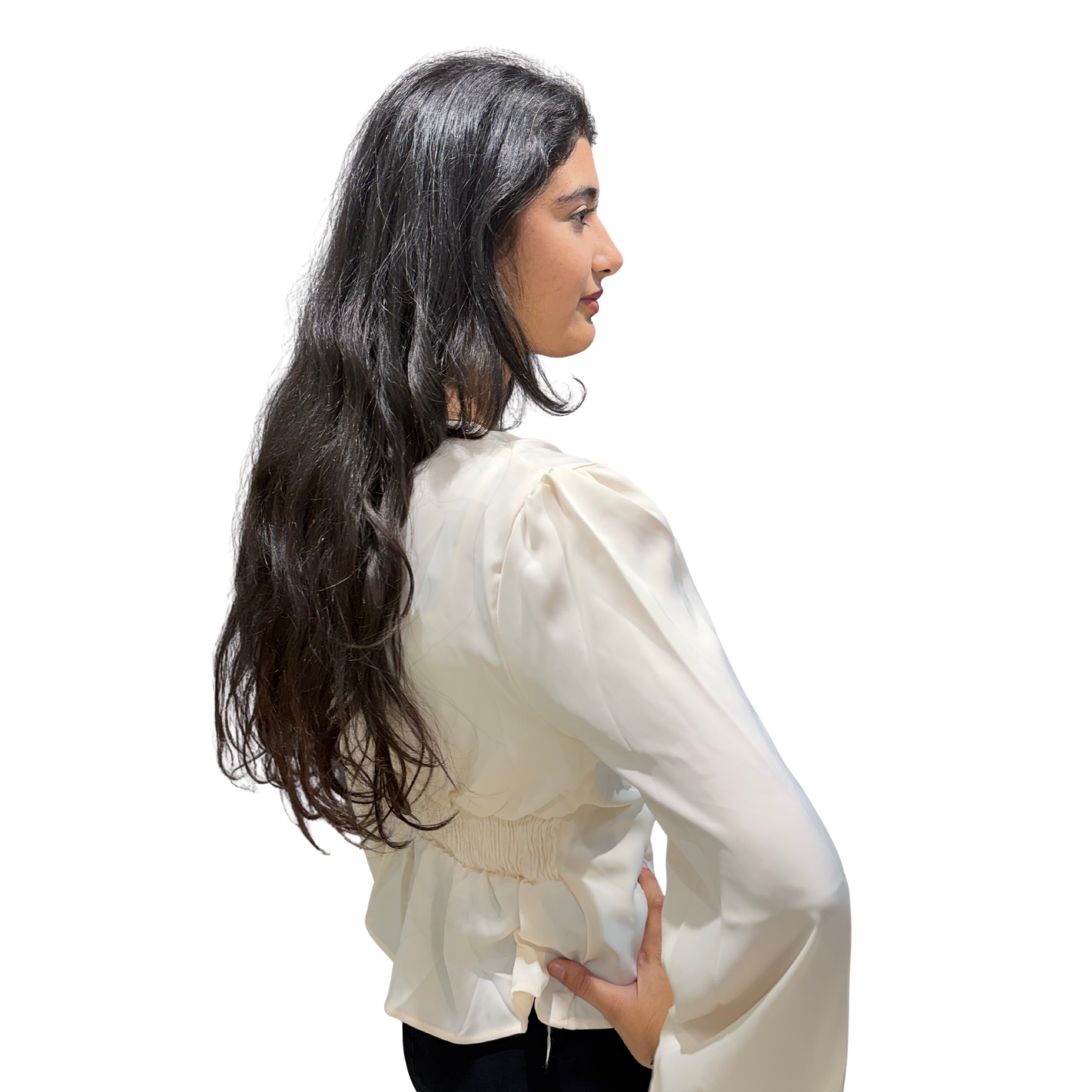 Satin full sleeves top