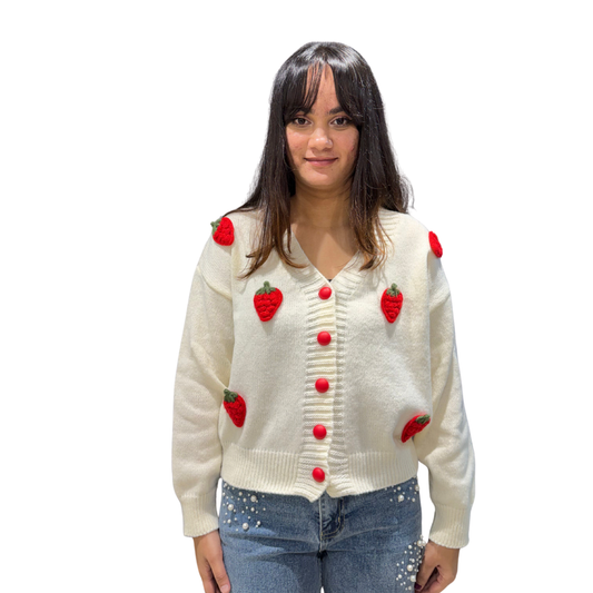 Strawberry cardigan