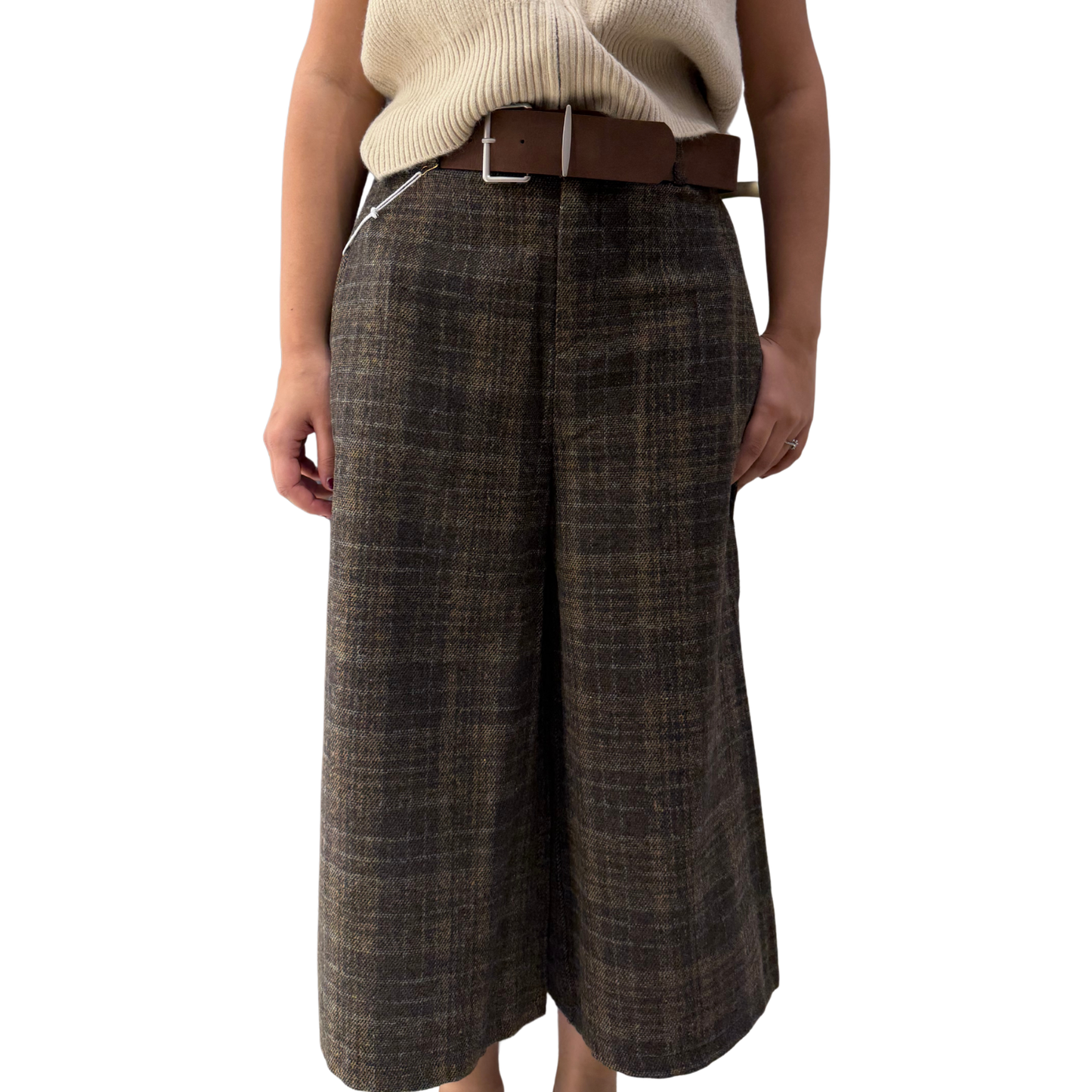 The City Tweed Trousers With Belt