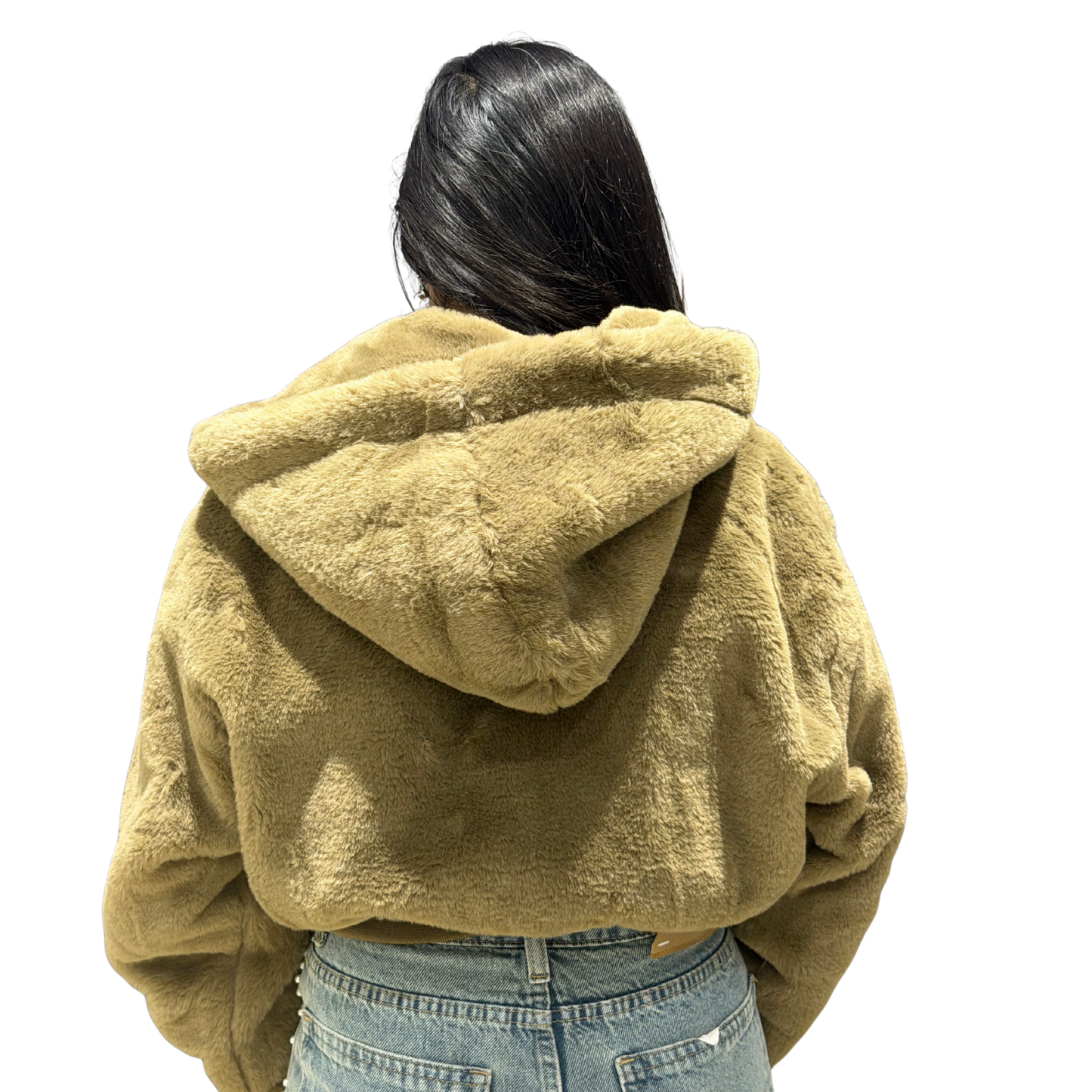 Cozy Teddy Fur Hoodie – Oversized Winter Zip-Up Jacket