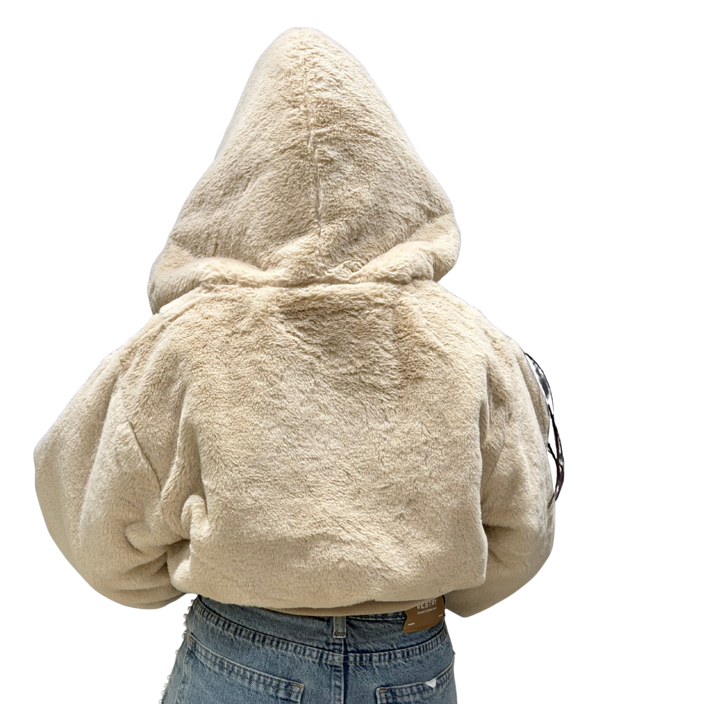 Cozy Teddy Fur Hoodie – Oversized Winter Zip-Up Jacket