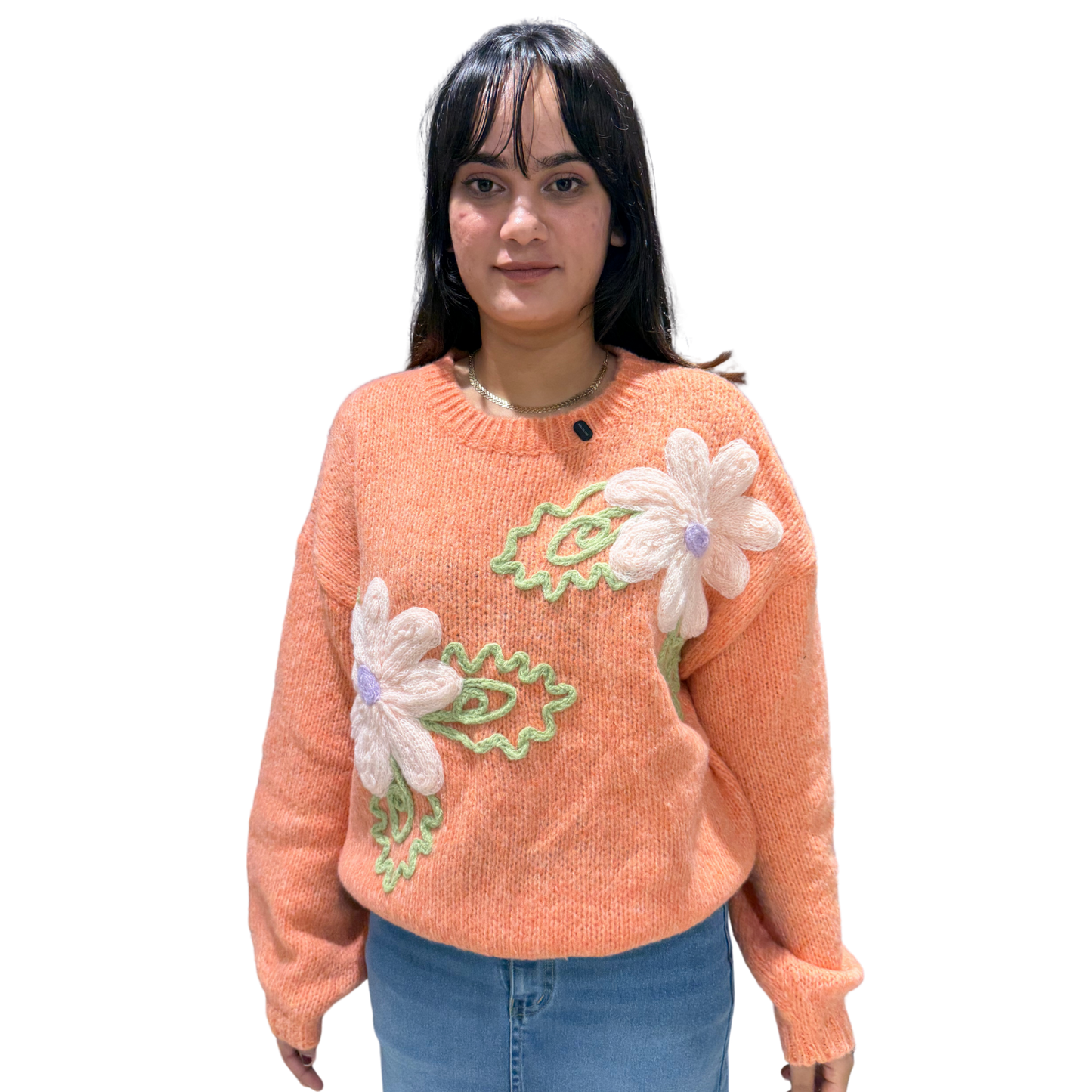 Floral Knitted Sweater