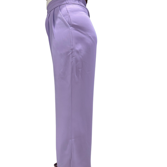 LavishFold™ Women’s High-Waist Double-Button Pleated Trousers – Lavender