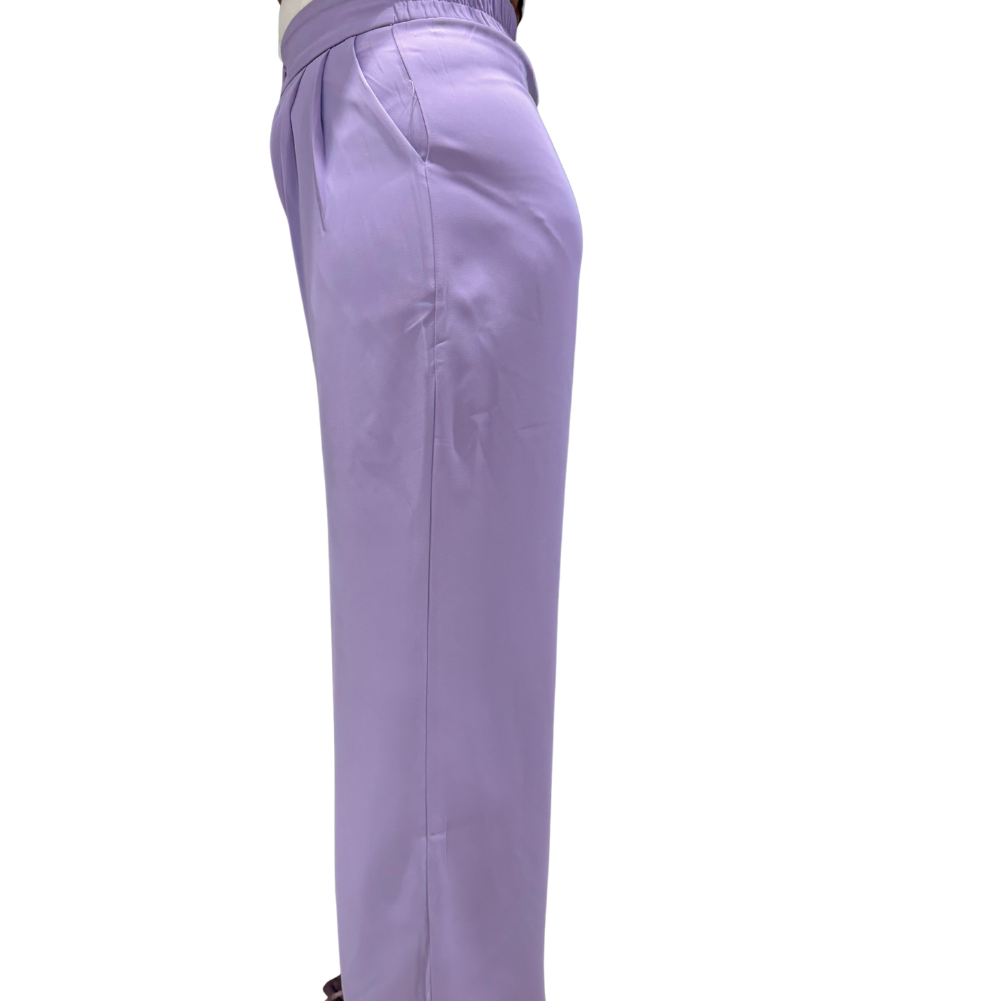 LavishFold™ Women’s High-Waist Double-Button Pleated Trousers – Lavender