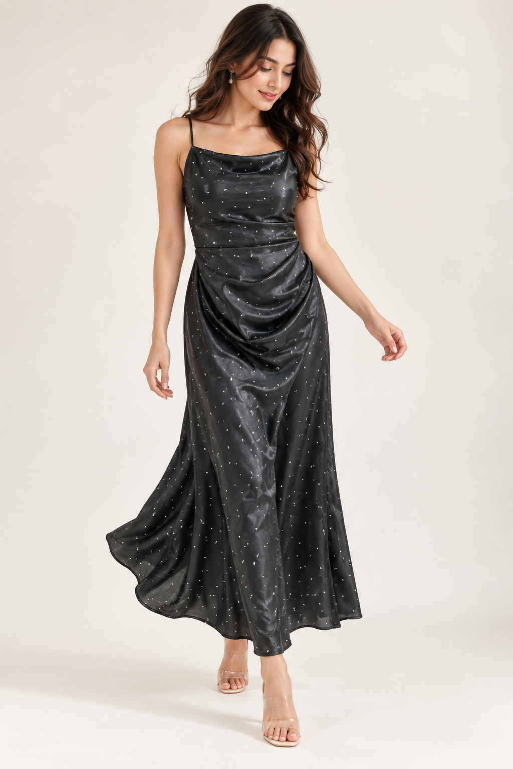Black Satin Dress