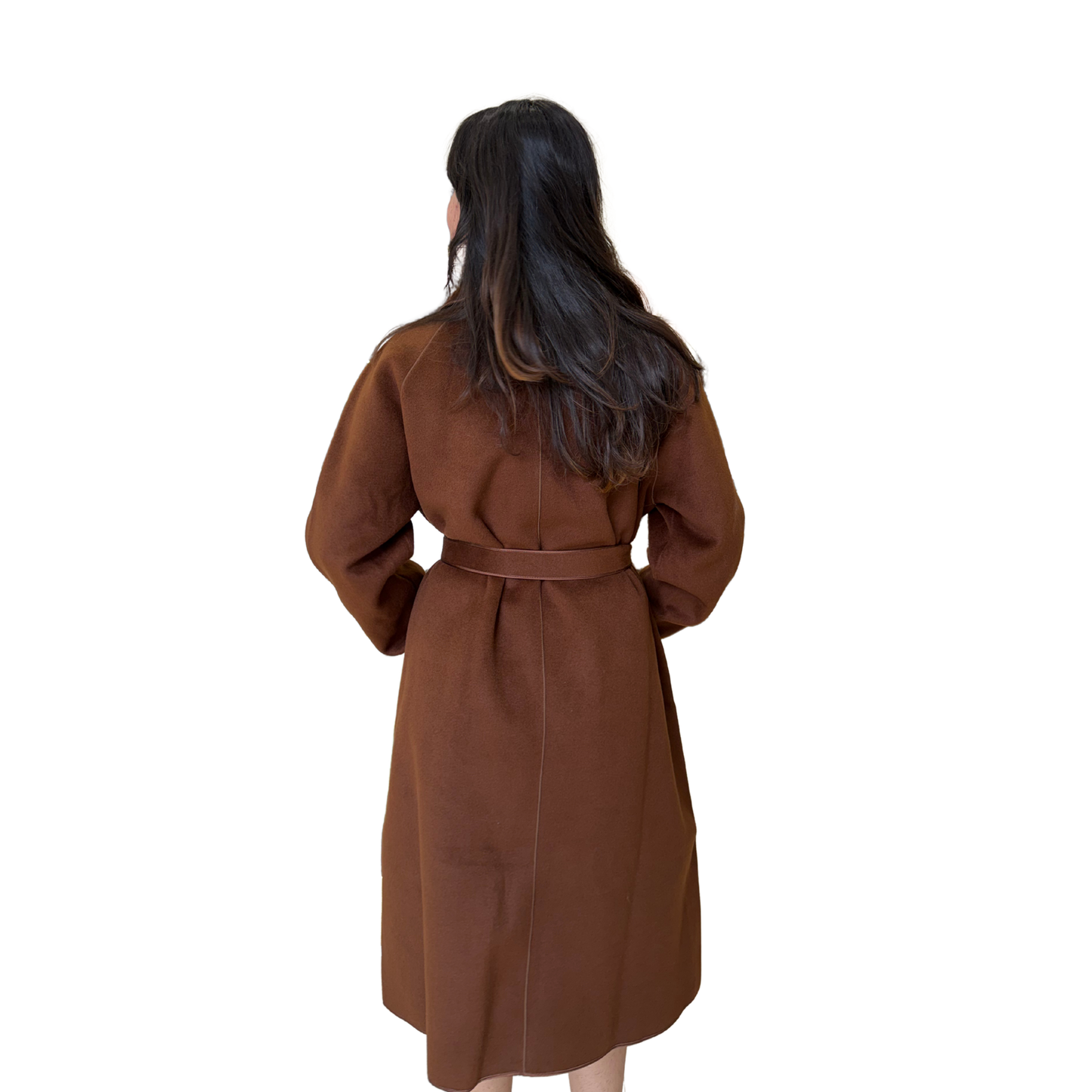 Classic  Belted Trench Coat – Winter Long Overcoat