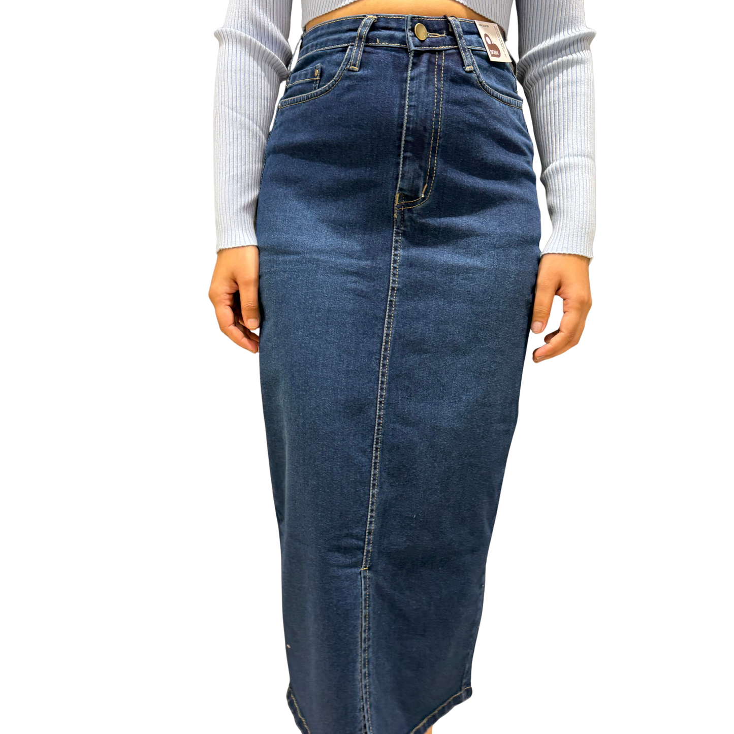 The Essential A-Line Denim Skirt