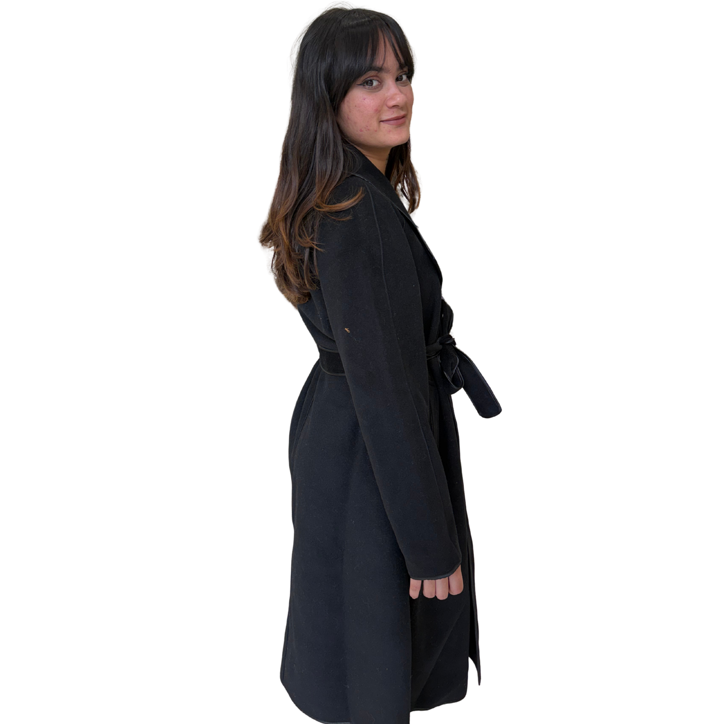 Classic  Belted Trench Coat – Winter Long Overcoat