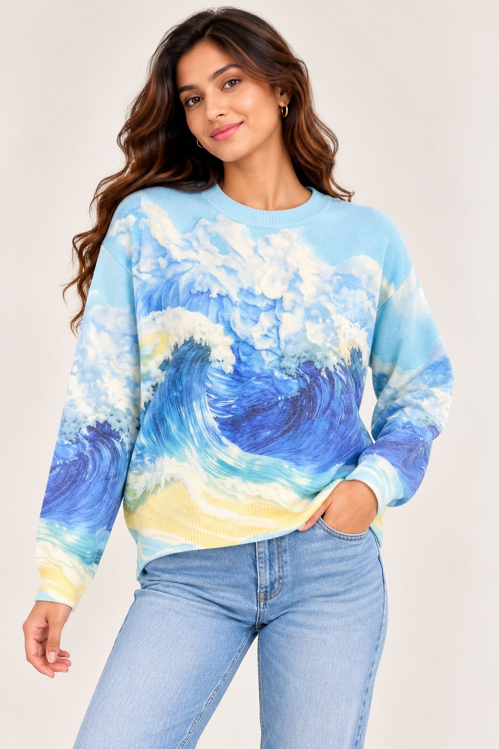 Floral Printed Sweatshirt