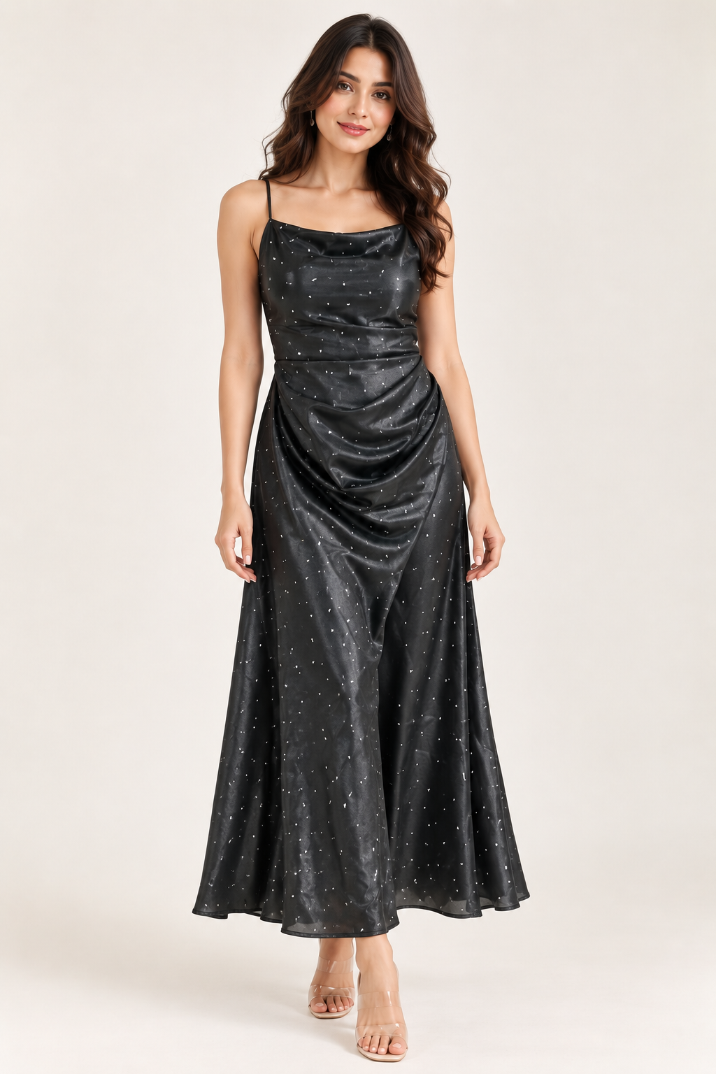 Black Satin Dress