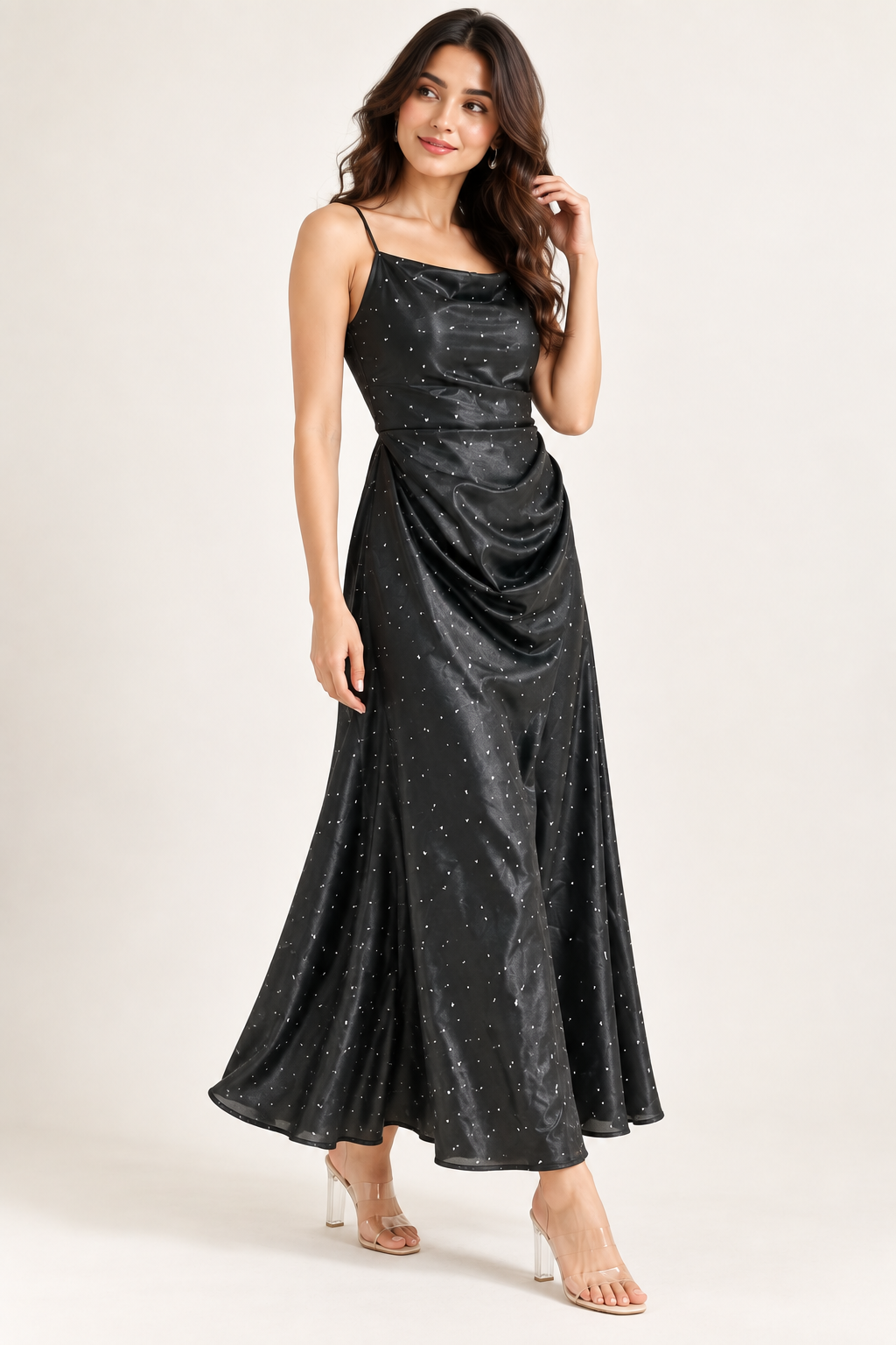 Black Satin Dress