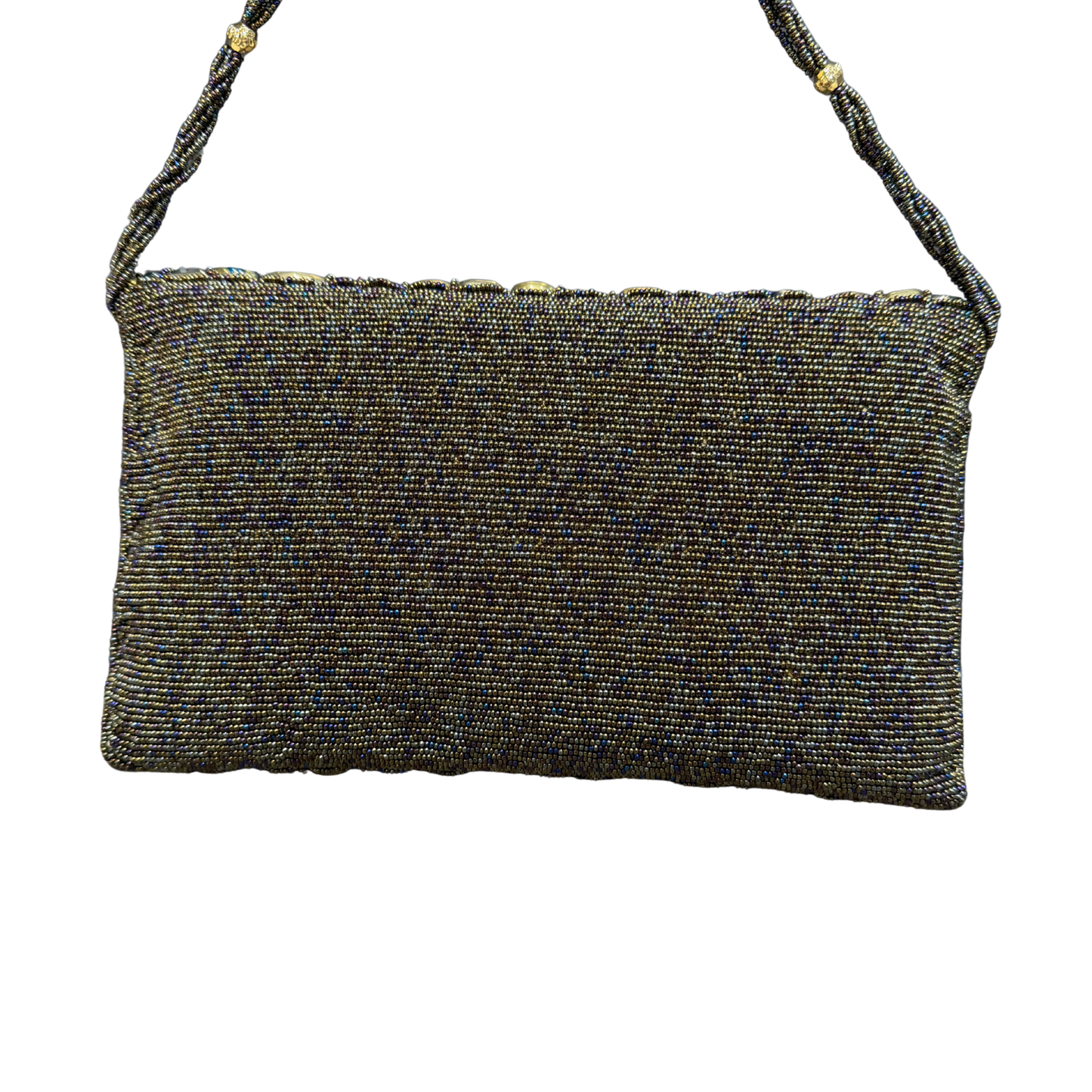 Multicolor Gemstone Beaded Evening Clutch Bag – Handcrafted Statement Purse