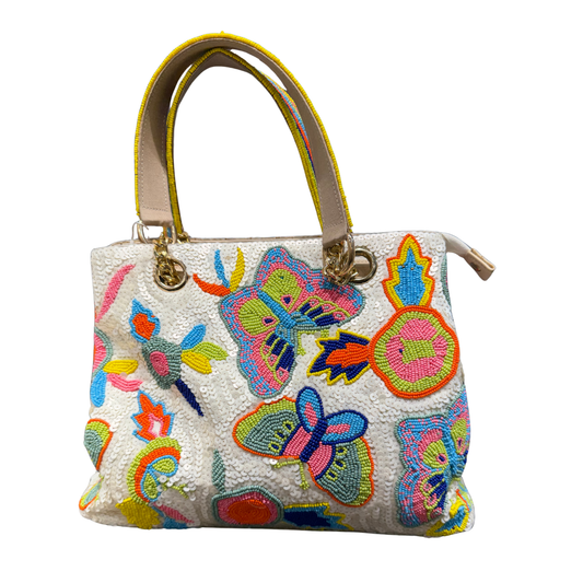 Butterfly Garden Beaded Hand-crafted Handbag