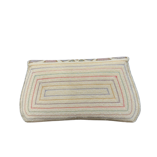 Pastel Mosaic Beaded Clutch