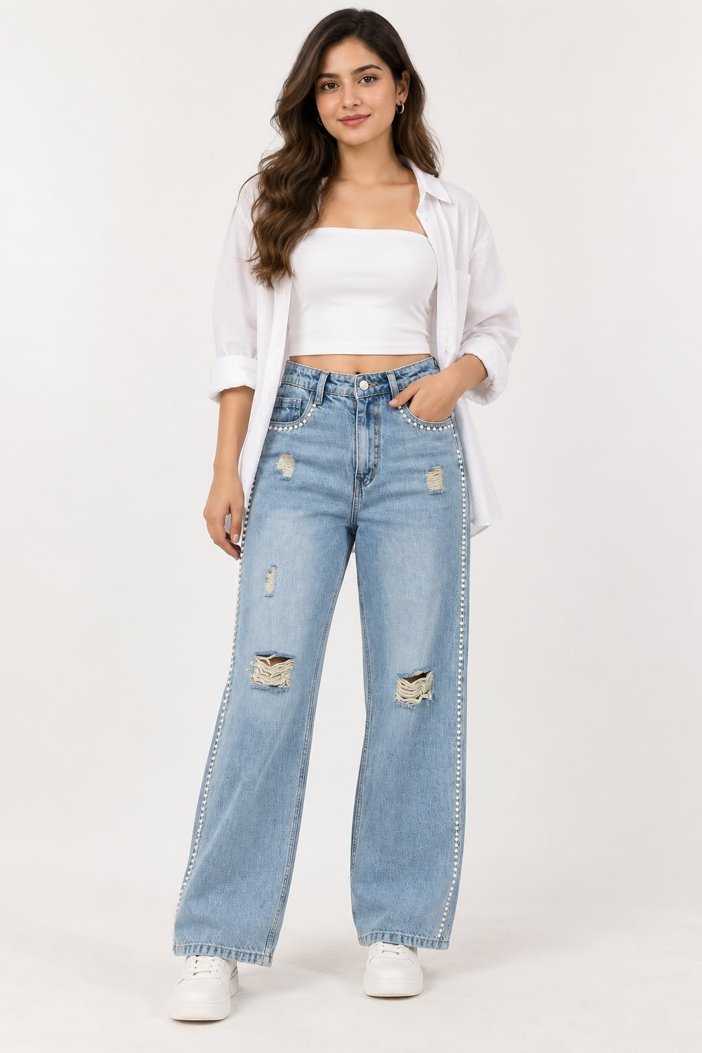 Pearl Wide-Leg Jeans