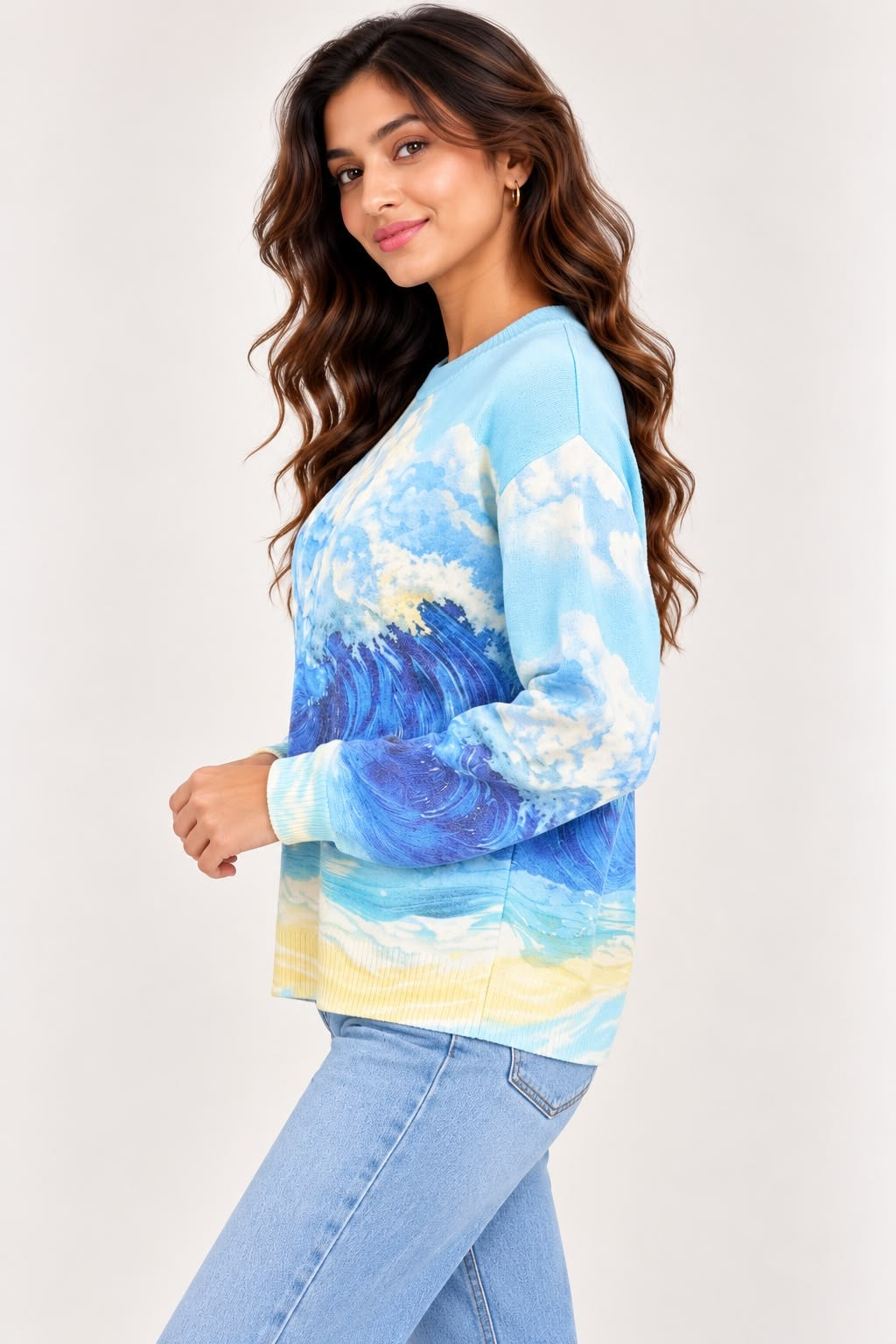 Floral Printed Sweatshirt