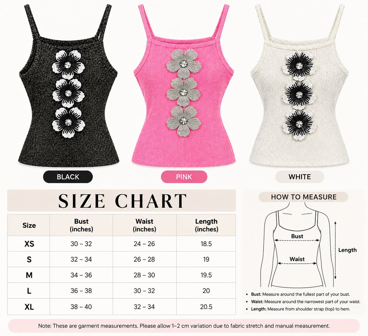 Floral Appliqué Knit Top