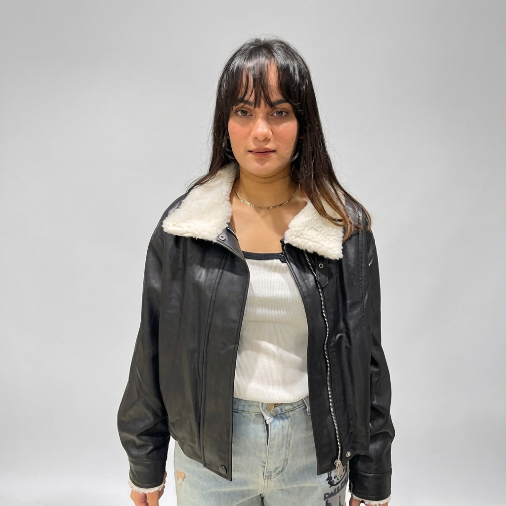 Faux Leather Jacket