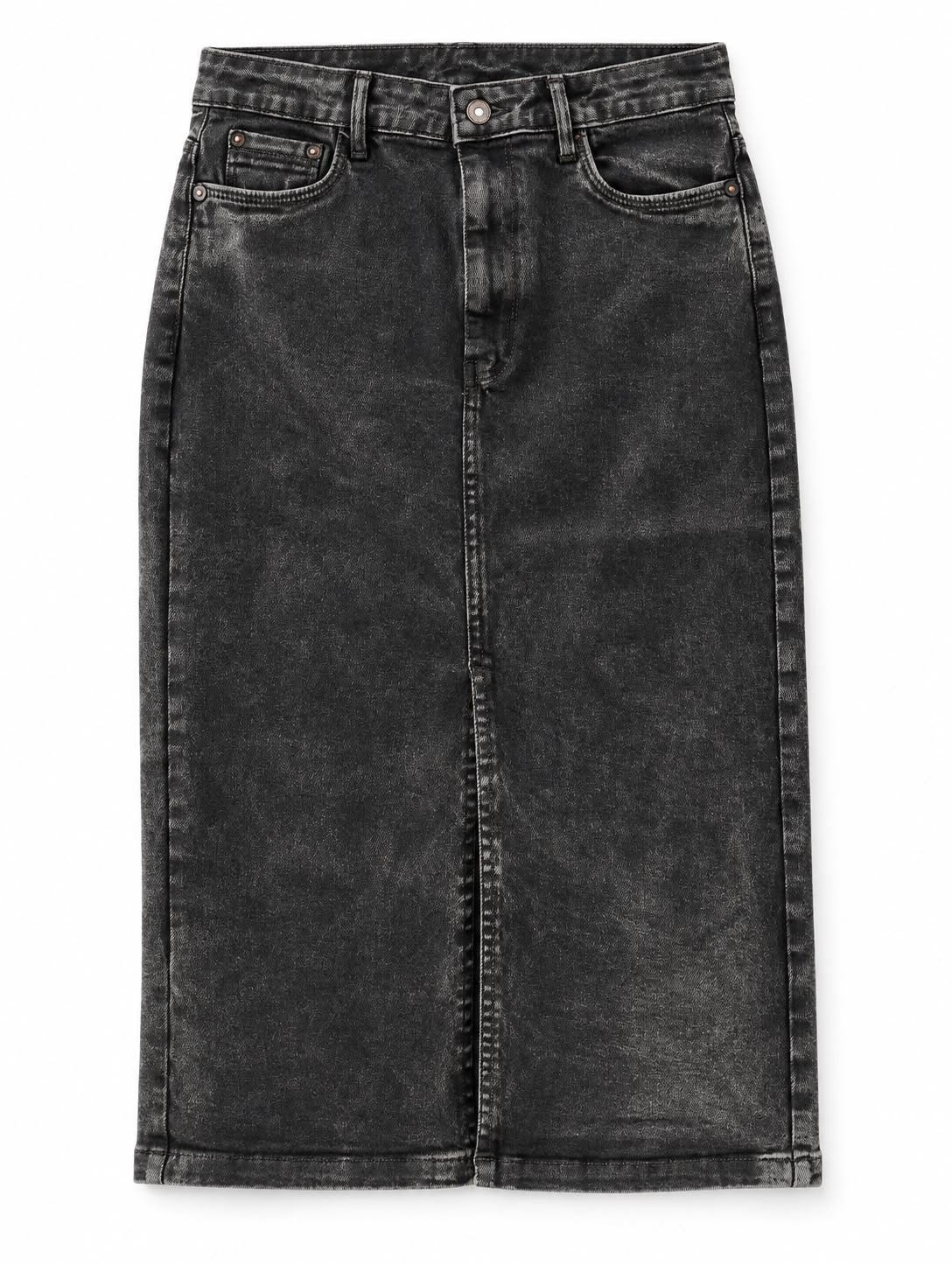 Black Denim Mini Skirt - The Style Story